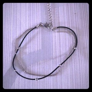 Silpada sterling silver and leather bracelet